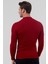 Slim Fit Kırmızı Rib Örgü Kazak 9EC060631770M 4