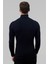 Slim Fit Lacivert Rib Örgü Kazak 9EC060631764M 3