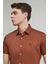 D'S Damat Twn Slim Fit Toprak Düz Stretch Gömlek 8EC02EE44326D 1