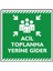 Acil Toplanma Yerine Gider/50x50cm/Etiket 1