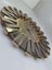 Güneş Twins Golden Jet Bronze Model Altın Bronz Renk 70 Cm Dekoratif Aynalı Duvar Saati 4