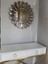 Güneş Twins Golden Jet Bronze Model Altın Bronz Renk 70 Cm Dekoratif Aynalı Duvar Saati 5