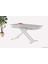 Açılır Milano Masa Mdf x Beyaz Metal Ayak ( Ortadan Açılır ) 70X120 cm 1