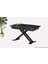 Açılır Milano Masa Mdf x Siyah Metal Ayak ( Ortadan Açılır ) 70X120 cm 1