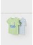 Erkek Bebek 2'li T-Shirt Takım Açık Yeşil 1023 1