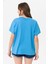 Kadın Bisiklet Yaka Oversize T-Shirt 5
