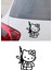 Hello Kitty With Gun Araba Oto Arma Duvar Ev Dekoratif Çıkartma Sticker 20 cm 1