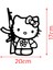 Hello Kitty With Gun Araba Oto Arma Duvar Ev Dekoratif Çıkartma Sticker 20 cm 2