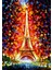 Leonid Afremov Tarzı Renkli Eyfel Pixart Sanat Elmas Mozaik Tablo Diamond Türkiye 36 x 51 cm 1