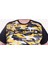Büyük Beden Shoulder Line Camouflage Erkek Tişört 23147 Hardal 3
