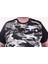 Büyük Beden Shoulder Line Camouflage Erkek Tişört 23147 Hakı 3