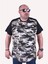 Büyük Beden Shoulder Line Camouflage Erkek Tişört 23147 Hakı 1