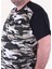 Büyük Beden Shoulder Line Camouflage Erkek Tişört 23147 Hakı 2
