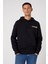 Regular Fit Normal Kesim %100 Pamuk Kapüşonlu Yaka Siyah Sweatshirt 3