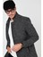 Slim Fit Tek Yırtmaçlı Düğmeli Dik Yaka Kaşe Kaban Erkek Kaban 5840110 1