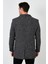 Slim Fit Tek Yırtmaçlı Düğmeli Dik Yaka Kaşe Kaban Erkek Kaban 5840110 5