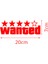 20 x 7 cm Wanted Oto Sticker Araba Cam Sticker 2