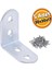 Mobilya Dolap Köşe Bağlantı Sabitleme L Demir Gönye 30X30X17 mm (5 Adet) 1