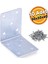 Mobilya Dolap Köşe Bağlantı Sabitleme L Demir Gönye 50X50X40 mm (10 Adet) 1