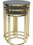 Brc C Zigon Model Düz Siyah Temper Cam Metal Transmisyon Çelik Gold Kaplama El Yapımı 3