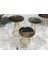 Brc Cadde Zigon Model Metal Çelik Gold Renk Kaplam Siyah Mermer Temper Cam El Yapım 2