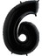Siyah 6 Rakam Folyo Balon 100 cm 1 Adet 1