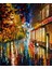 Leonid Afremov Issız Sokak Pixart Sanat Elmas Mozaik Tablo Diamond Türkiye 45*55 1