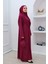 Tek Parça Namaz Elbisesi N2306 Mürdüm 1