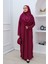 Tek Parça Namaz Elbisesi N2306 Mürdüm 2