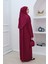 Tek Parça Namaz Elbisesi N2306 Mürdüm 5