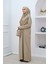 Tek Parça Namaz Elbisesi N2301 Vizon 1