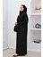 Tek Parça Namaz Elbisesi N2302 Siyah 3