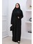 Tek Parça Namaz Elbisesi N2302 Siyah 4
