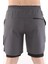Ghassy Co Erkek Running Hızlı Kuruma Micropolyester Arka Fermuar Cepli ve Havlu Halkalı Antrenman Futbol Fitness Kısa Taytlı Şort 5