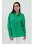 Uzun Kol Oversize Basic Gömlek - Yeşil 4