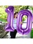 1 Bir Rakam Mor Folyo Balon 32"-34" Inc 80 cm 2