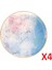 Cosmos Desen Düz Tabak 17CM 4'lü 04ALM006681 1