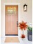 Yapay Ağaç Turuncu Top Kafalı Lotus Ağacı Beyaz Saksılı 90 cm 3