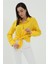Uzun Kol Oversize Basic Gömlek - Sarı 2