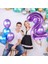 2 Iki Rakam Mor Folyo Balon 32"-34" Inc 80 cm 5