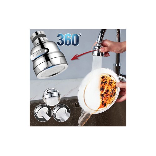 3 Fonksiyonlu Mutfak Lavabo Başlığı 360 Derece Döner Musluk Ucu