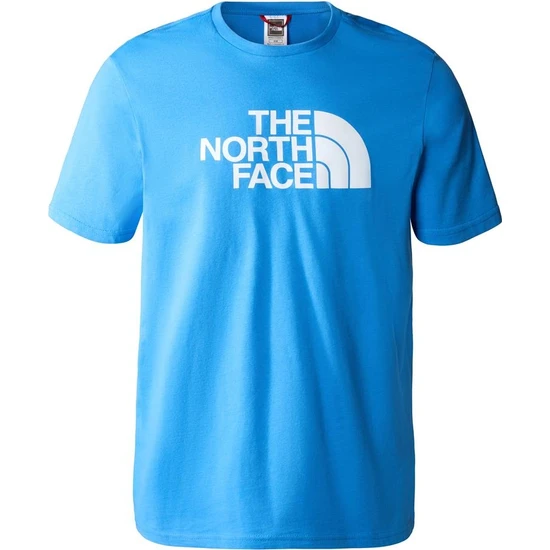 The North Face Easy Erkek Mavi Bisiklet Yaka Tişört