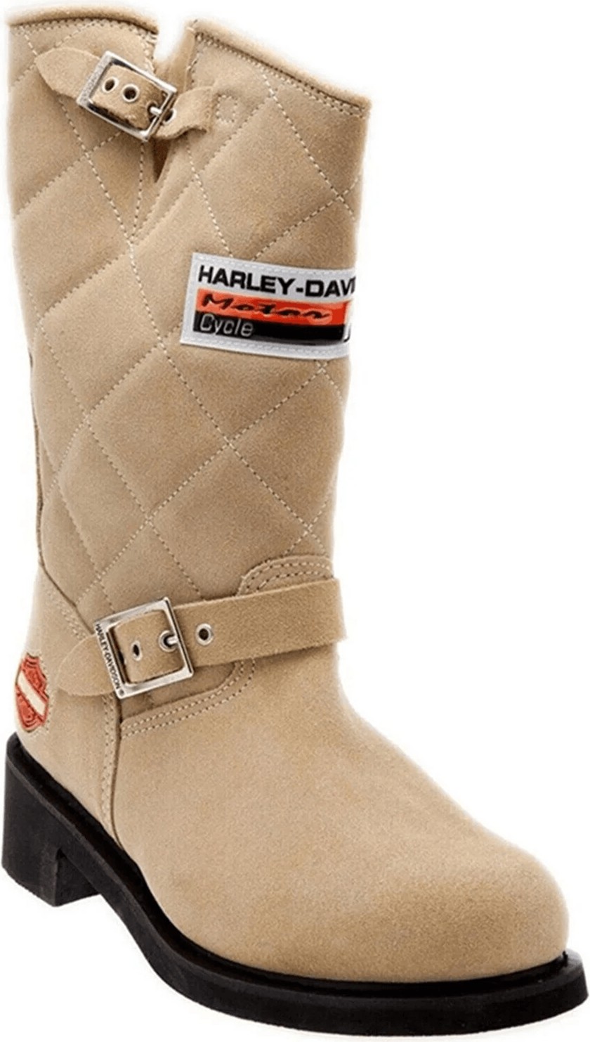 Harley Davidson Laconia 644 Crosta Bej Kadın Bot Postal Ayakkabı görsel 6