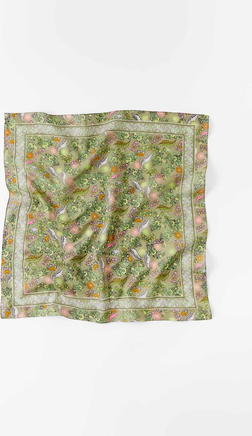 Dscarf Etnik Desen Pamuk Bandana