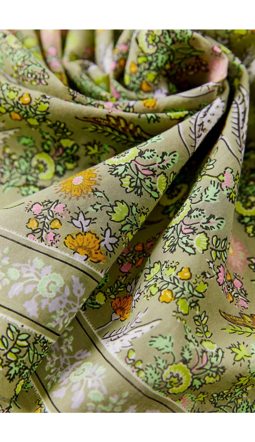 Dscarf Etnik Desen Pamuk Bandana görsel 2