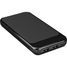 S-Link IP-G2711 10000 mAh Powerbank 2 Usb Port Siyah LCD + LED Gösterli Taşınabilir Pil Şarj Cihazı