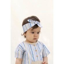 Little Gusto Saç Bandı Çizgili Mavi