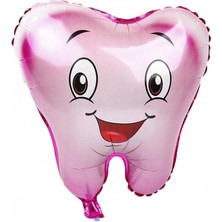 Parti Adresi Diş Buğdayı Partisi Folyo Balon Pembe 25" 63 Cm