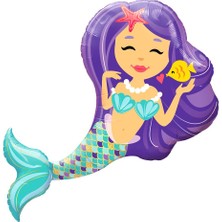 Parti Adresi Deniz Kızı Folyo Balon 30" 76 Cm