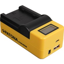 Patona Senkron LCD Ekranlı USB Şarj Cihazı Fuji NP-W235 Için